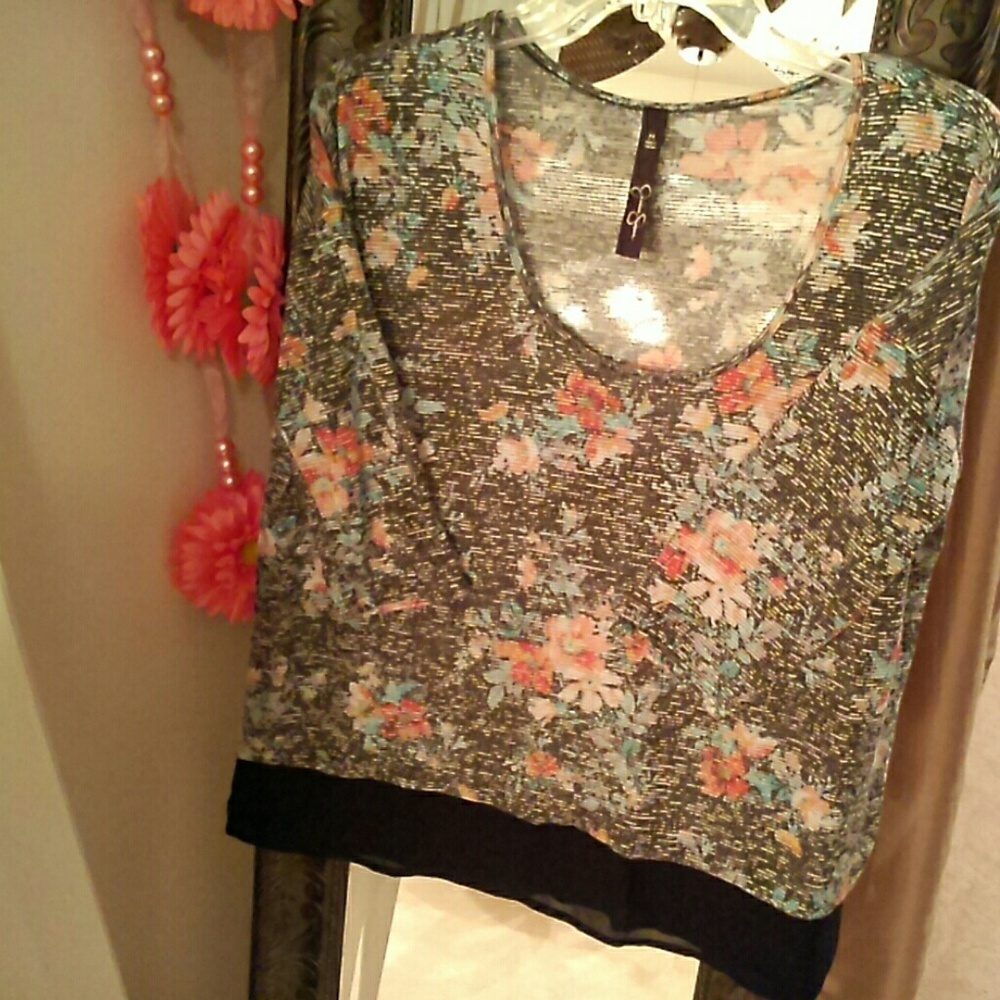 Jessica Simpson sheer top
